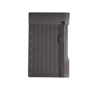 YWBL-WH Mini A5 Paper Trimmer, Portable Desktop Manual Photo Paper Cutter with Sliding Style Metal for Craft Cards Scrapbooking Home School Office (Dark Gray)