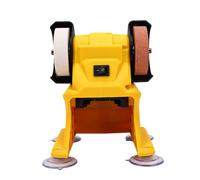 YWBL-WH Mini Bench Grinder, Cordless Grinder with Permanent Magnet Full Copper Motor for Sanding Sharpening Polishing, Fit for Battery