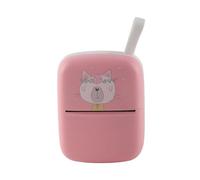 YWBL-WH Mini Printer, Mini Printer 200dpi Multi Functional Pocket Inkless Thermal Printer for Study Work Printing Pictures, Desktop Photo Printers