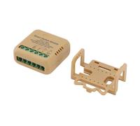 YWBL-WH Mini Smart WiFi Relay Switch, 2 Way DIY Smart Light Switch Module Works with Alexa Home, Dual Control No Rewiring Needed for Home Automation 90-10A