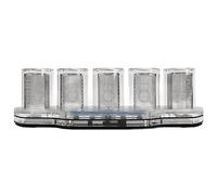 YWBL-WH Nixie Tube Clock LED Digital Tube Desk Clock RGB Retro Modern Wooden to Decorate The Room