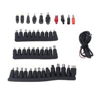 YWBL-WH Notebook Power Head Universal Laptop DC Power Head 45Pcs Adjustable 12 15 16 18 19 20 24V Adapter Tips for Laptop Repair Bench Supply Computer Maintenance