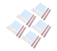YWBL-WH Plastic Slide Adhesive Strips for Privacy Screen, Replacement Set of Removable Mount Holder Tabs with Plastic Slide Mount Holder Tabs