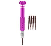 YWBL-WH Precision Screwdriver Set Premium Aluminum Alloy 5-in-1 Multi Bit with 5 Precision Bits for Electronics Repair Phone Maintenance Compact Durable Tool for Technicians