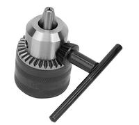 YWBL-WH Professional 1.5-13mm Keyless Drill Chuck with B16 Taper Stainless Steel Anti-Rust Coating for Power Drills and CNC Milling Machines