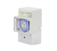 YWBL-WH Programmable Time Relay Cycle Timer 24 Hours DIN Rail Analog Mechanical Timer with 8 Programs for Factory Equipment Road Lighting