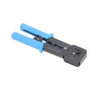 YWBL-WH RJ45 Crimp Tool, Tool Steel Ethernet Crimper 6P 8P Cat6 Data Cable Crimper with Integrated Design, for Network Cable Termination Repair and Installation By Technicians