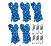 YWBL-WH Rope Tensioner Kit 6 Pack, Alloy Buckle Retractable Rope