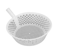 YWBL-WH Round Plastic Sieve, Thickened PP Soil Sifter with Perforated Handle for Gardening Compost Sand Screening Fish Shrimp Breeding