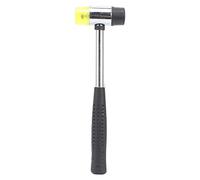YWBL-WH Rubber Mallet with Steel Pipe Handle, 35mm Double Faced | Non Marring Head, Replaceable Head, Non Slip Handle, For Installation Mechanical Equipment