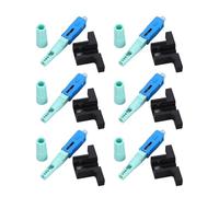 YWBL-WH SC-upc Embedded Fiber Connections 20PCs Cold Splicing Single-mode Glass Fiber Quick Connection for FTTH Installers