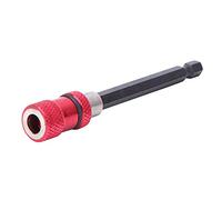YWBL-WH Screwdrivers Bit Holder Drill Bit Extension Set Quick Releasing Tip Holders for Impact Driver Screws Nuts Drill Red (100mm)