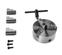 YWBL-WH Self Centering Lathe Chuck, Nodular Cast Iron, 3 Jaw Precision Chuck, Woodworking Accessory for Small and Medium Lathes (K11-125)