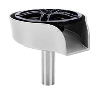 YWBL-WH Sink Glass Rinser, ABS Stainless Steel Brass Cup Washer with 360 Degree Rotation, 80cm Pull Out Spray Head, High Pressure Bottle Cleaner for Kitchen Bar Cafe