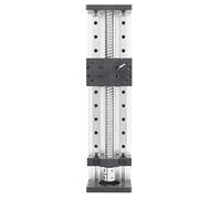 YWBL-WH Slide Linear Stage 2-Axis Manual Sliding Table, 200mm Stroke | Black Anodized Aluminum Construction, CNC Fine Finished, 57 Series Stepper Motor Compatible, Positioning Drilling