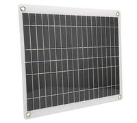 YWBL-WH Solar Panel, Polycrystalline Flexible Solar Charging Board 25W 18V Dual USB DC Output, Portable Charging Panel for Camping RV Boat Trailer Outdoor Travel