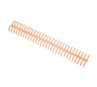YWBL-WH Spiral Binding Coil, 16mm Inner Diameter 30 Holes for 130 Sheets, with 10pcs Premium Plastic Comb Binding Spines, for Office Classroom Library (Orange)