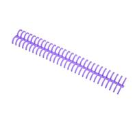 YWBL-WH Spiral Binding Coil, 16mm Inner Diameter 30 Holes for 130 Sheets, with 10pcs Premium Plastic Comb Binding Spines, for Office Classroom Library (Purple)