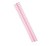 YWBL-WH Spiral Binding Coil, 16mm Inner Diameter 30 Holes for 130 Sheets, with 10pcs Premium Plastic Comb Binding Spines, for Office Classroom Library (Pink)