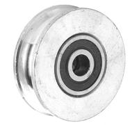 YWBL-WH Stainless Steel Deep U Groove Ball Bearing Pulley Double Bearing Wheel Block Wire Rope Lifting Guides Pulley (Diameter 56mm)