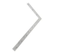 YWBL-WH Stainless Steel Right Angle Ruler, Red and Black Wordon, 500mm*250mm, Double Scale, Two Arm Design, Inside and Outside Angles Fast and Easy Measurement, High Hardness, (300mm*150mm)