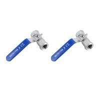 YWBL-WH Stainless Steel SS304 Ball Valve, Reduced Port Pipe Valve with Female Threaded Connection and Flat Handle, Durable for Shutoff Applications