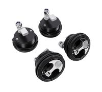 YWBL-WH T Handle Boat Hatch Latch, 4PCS, Stainless Steel | Marine Grade, Cutout 2-3/8 to 2-1/2 Inches, Keyless Lock Free, Fits Boat RV Cabinets and Hatches