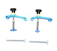YWBL-WH T Track Clamp 19 30 45 Type, Adjustable Pressure Plate | Metal Workbench Hold-Down,100mm Capacity, Spring-Loaded M8 Toggle Stud, Replaceable Block for CNC, 19-45 Series Fixture Jig