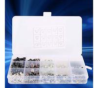 YWBL-WH Tactile Switch Assortment Kit Plastic Micro Switches 750PCS 15 Values SMD DIP 2PIN 4PIN 5PIN for Electronics Repair Car Remote Control Key Controls