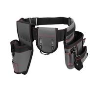 YWBL-WH Tool Belt, Multi Functional Detachable Adjustable Waist Tool Pouch with Metal Rivets for Electrician Carpenter Plumber Handyman
