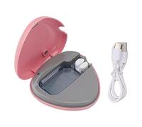 YWBL-WH Toothbrush Sanitizer Portable Toothbrush Cleaner Case Rechargeable Built in Battery Travel Home Disinfection Box for Electric Manual Brush (Pink)