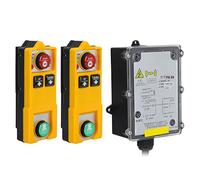 YWBL-WH Waterproof Hoist Crane Remote Control with Smart Wireless Technology, ABS Shell, IP68 Level, for Industrial Use (DC 24V)