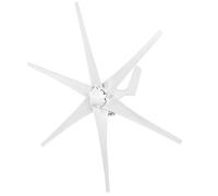 YWBL-WH Wind Turbines Small Generator, 6 Vane/Wing Windmill Kit with 3 Phase AC Generator, Easy Install for Boats, Cabins or Mobile Houses Charging, High Wind Energy Utilization, Slow (12V)