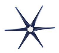 YWBL-WH Wind Turbines Small Generator, 6 Vane/Wing Windmill Kit with 3 Phase AC Generator, Easy Install for Boats, Cabins or Mobile Houses Charging, High Wind Energy Utilization, Slow (12V)