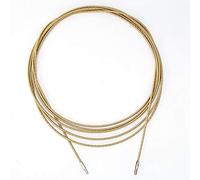 YWBL-WH Wire Threader, Electrician Cable Pulling Tool with Crimped Head and 360 Degree No Dead Angle Design, for Right Angle Pipe Wall Slot Floor Conduit Wiring Installation (Spring Steel 2)