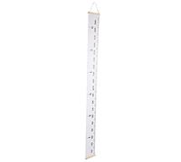 YWBL-WH Wood Frame Cloth Growth Chart Wall Ruler 76.8x7.9in Cute Pattern Non- Height Measuring for Baby Boy Girl Nursery Decor with Easy Install Rope (General Style)
