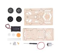 YWBL-WH Wooden 3D Racing Car Puzzle Kit with Electric Motor for Kids, Educational Science Experiment Toy,Handmade Teaching Puzzles, Wood Craft Building Set for Boys and Girls