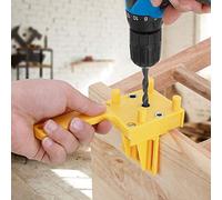 YWBL-WH Woodworking Dowelling Jig, Durable Plastic Drill Guide with Alignment for Handheld Drilling Projects
