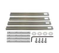 YWBL-WH Woodworking Rail System Aluminum High Durability Smooth Movement Slot Engraving Kit for Woodworkers (500mm Guide Rail Kit)