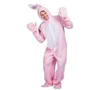 YWBleked Resurrection Easter Stage Props And Animal Sleepwear Costume For Adults Pink Bunny Costume Halloween Medieval Court Dress (Pink, One Size)