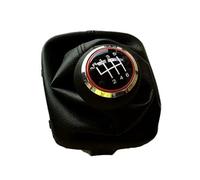 YWBSPPO Compatible with for A3 S3 8P 5 6 Speed Manual MT Gear Shift Knob Lever Stick Shift Knob Boot Cover Gear Stick Replacement(6 Speed)