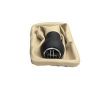 YWBSPPO Compatible with for Beetle 1998-2010 5 Speed Gear Shift Knob Boot Shift Gear Knob with Gear Shift Collars Boot Gear Stick Replacement(Beige Boot)