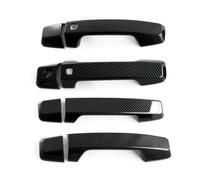 YWBSPPO Door Handle Decorative Shell Compatible with Mitsubishi for Triton MV 2024 Car Exterior Side Door Handle Cover Trim Set Accessories Carbon Fiber Style