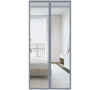 YWBXSHKD Easy Install Magnetic Screen Door 140x200cm, Self-Closing, Pet Friendly Walk Through Door Screen Magnetic Closure, Magnetic Screen Door Mesh, Mesh Screen Door With Magnets