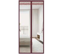 YWBXSHKD Easy Install Magnetic Screen Door 85x220cm, Self-Closing, Pet Friendly Walk Through Door Screen Magnetic Closure, Magnetic Screen Door Mesh, Mesh Screen Door With Magnets