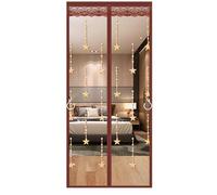 YWBXSHKD Magnetic Screen Door Mesh Screen Doors 140x220cm, Door Net Screen With Magnet For Front Back Patio Balcony, Hands Free Screen Mesh Partition, Heavy Duty Magnetic Curtain Door