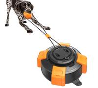 Ywcking Interactive Dog Toys Tug of War for Aggressive Chewer with Ultra-Strong Suction Cup, Tough Dog Tug Toy for Medium Large Dogs (Black-Orange)