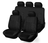 YWDGFC 9 Pieces Car Seat Cover for Citroen C4 Picasso/Grand C4 Picasso/Grand C4 Spacetourer, Polyester Fabric Comfortable and Breathable Car Interior Accessories,Black