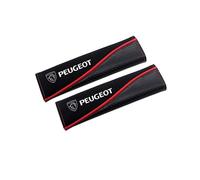 YWDRE 2PCS Car Seat Belt Covers for Peugeot 108 Hatch 2014-, Soft Seat Belt Strap Cover Car Safety Accessories,A