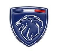 YWDRE Car Logos Stickers for Peugeot e-Rifter 2021, Replacement Emblem Badges Car Badge Emblems Exterior Decor Auto Tuning Styling,F